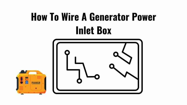 How To Wire A Generator Power Inlet Box?